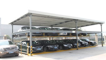 plc control automatic rotary car parking system